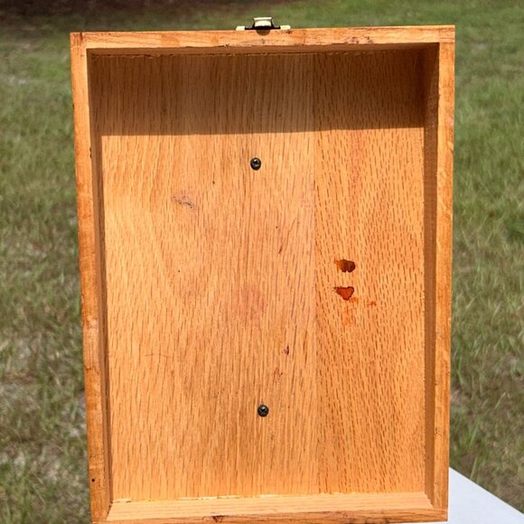 Griffin Shinemasters Wooden Shoe Shine Box with Dovetail Joinery Vintage - Picture 10 of 14